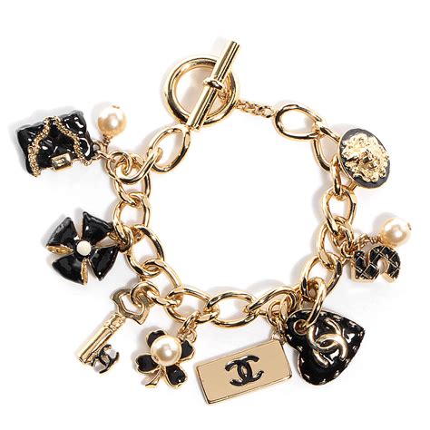 chanel pearl bracelet|Chanel charm bracelet price.